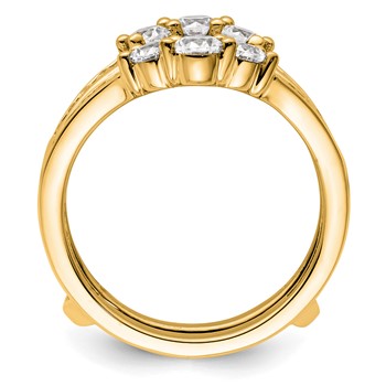 14k 1 carat Lab Grown Diamond VS/SI+ G+ Complete Ring Guard — alternate view