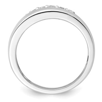 True Origin 14K White Gold Men's 1/4 carat Lab Grown Diamond VS+ F+ Complete Band — alternate view