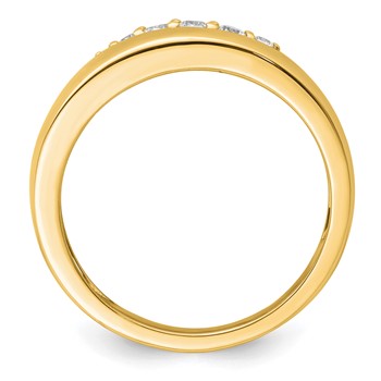 True Origin 14K Yellow Gold Men's 1/4 carat Lab Grown Diamond VS+ F+ Complete Band — alternate view