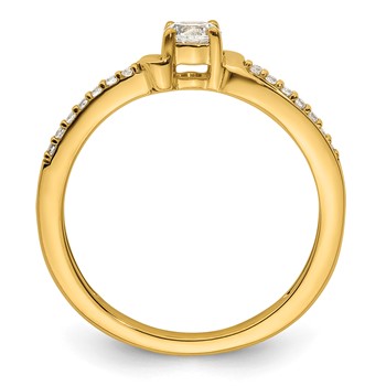 14K Diamond Complete Promise/Engagement Ring — alternate view