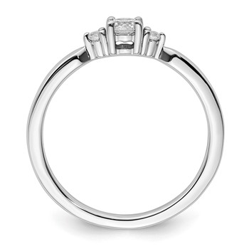 14K White Gold Diamond Complete Promise/Engagement Ring — alternate view