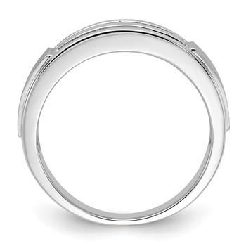 14K White Gold Lab Grown VS/SI+ G+ Dia Ring — alternate view