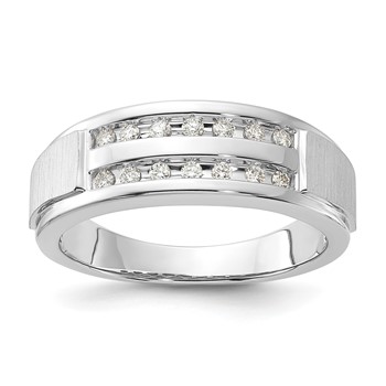 14K White Gold Lab Grown VS/SI+ G+ Dia Ring