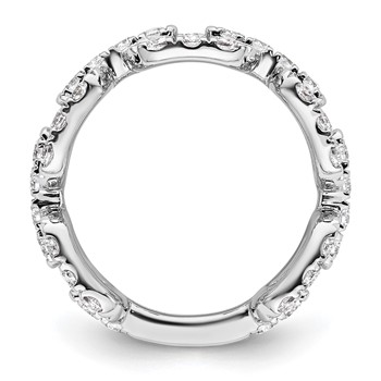 True Origin 14K White Gold 2 3/8 carat Lab Grown Diamond VS+ F+ Complete Band — alternate view