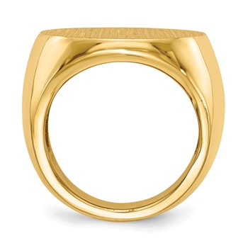 10ky 21.5x22.0mm Open Back Men's Signet Ring — alternate view