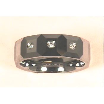 3 - .03 RD DIAS, MEN'S TUNGSTEN CARBIDE BAND - Mel:F60