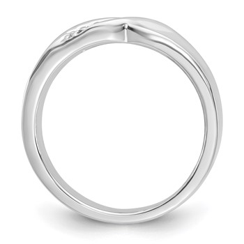 Sterling Silver CZ Mens Ring — alternate view