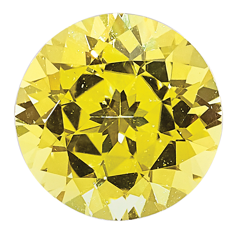 Canary Yellow Sapphire GEM Quality 3.5mm Round Diamond Cut Quality Gold