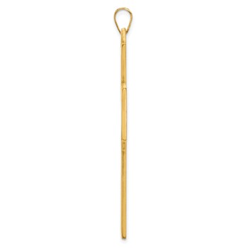 Sterling Silver/Gold-plated Cross Picture Jewelry Pendant — alternate view