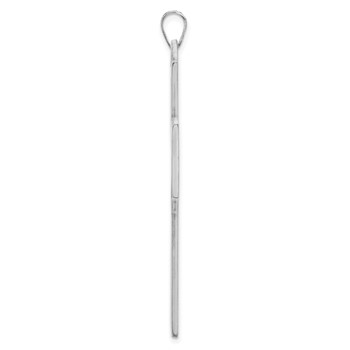 Sterling Silver/Rhodium-plated Cross Picture Jewelry Pendant — alternate view