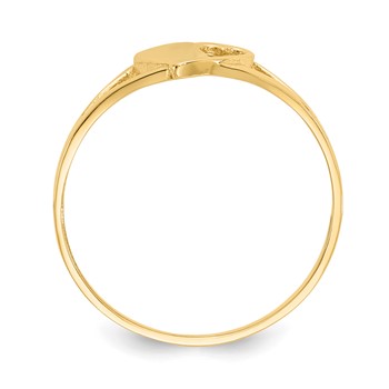 14k Madi K Heart Size 2 Baby / Childrens Ring — alternate view