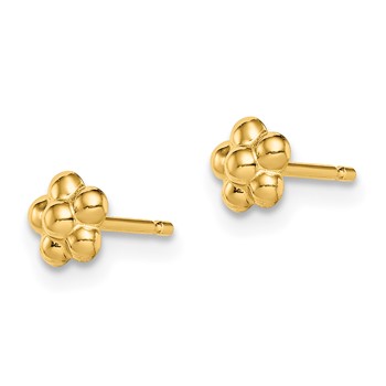 14k Madi K Flower Childrens Post Earrings — alternate view