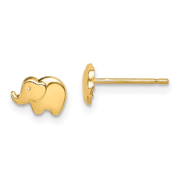 14k Madi K Elephant Childrens Post Earrings