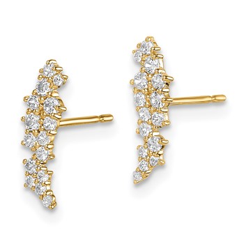 14k Madi K CZ Cluster Post Earrings — alternate view