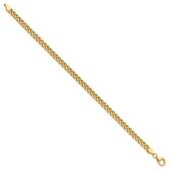 14k Polished 4.3mm Fancy Braided Link 7.5 inch Bracelet — alternate view