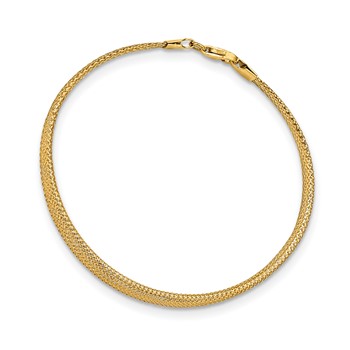 14K Graduated Stretch Mesh 7 inch Bracelet — alternate view