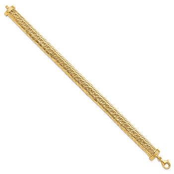 14k 8.25mm Fancy Multi-Link Bracelet — alternate view