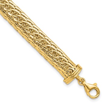 14k 8.25mm Fancy Multi-Link Bracelet