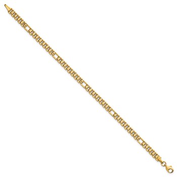 14K Polished 4.5mm Fancy Link 7.5 inch Bracelet — alternate view
