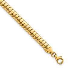 Image of 14K Polished Fancy Herringbone Link 7.5 inch Bracelet