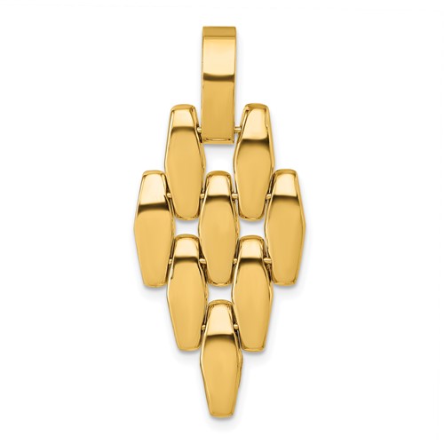 14k Polished Fancy Link Dangle Pendant