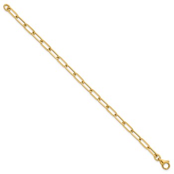 14k Polished 4.75mm Paper Clip Link 7.75 inch Bracelet — alternate view