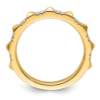 14k Stackable Expressions Diamond Ring — alternate view