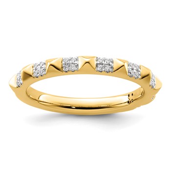 14k Stackable Expressions Diamond Ring