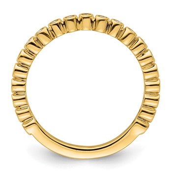 14k Stackable Expressions Diamond Ring — alternate view