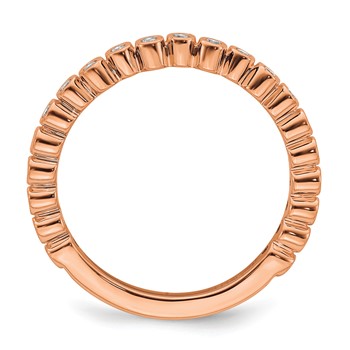 14k Rose Gold Stackable Expressions Diamond Ring — alternate view