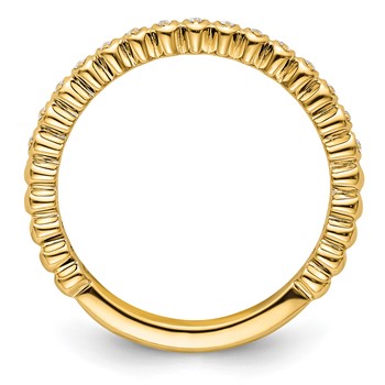 14k Stackable Expressions Diamond Ring — alternate view