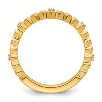 14k Stackable Expressions Diamond Ring — alternate view