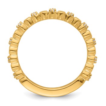 14k Stackable Expressions Diamond Ring — alternate view