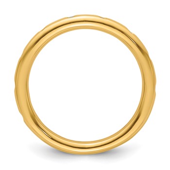 14k Stackable Expressions Diamond Ring — alternate view