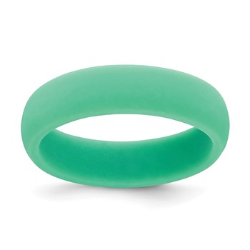 Silicone Mint Green 5.7mm Domed Band Size 5