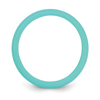 Silicone Sky Blue 5.7mm Domed Band Size 5 — alternate view