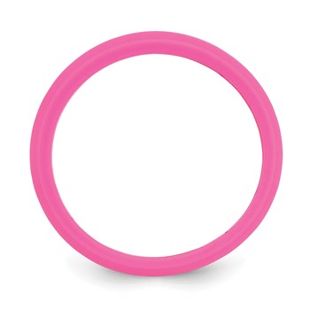 Silicone Hot Pink 5.7mm Domed Band Size 5 — alternate view