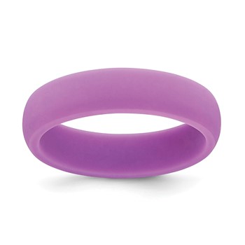 Silicone Purple 5.7mm Domed Band Size 5