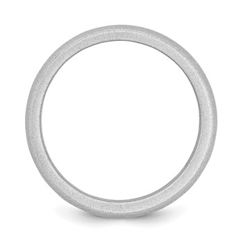 Silicone Silver Metallic 5.7mm Domed Band Size 5 — alternate view