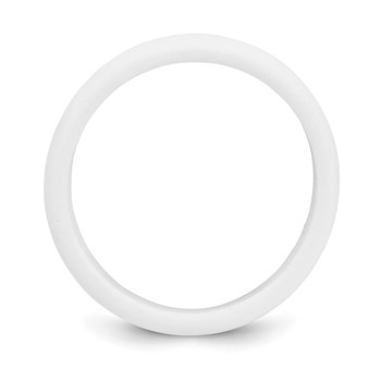 Silicone White 5.7mm Domed Band Size 5 — alternate view