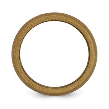 Silicone Bronze Metallic 8.7mm Domed Band Size 7 — alternate view