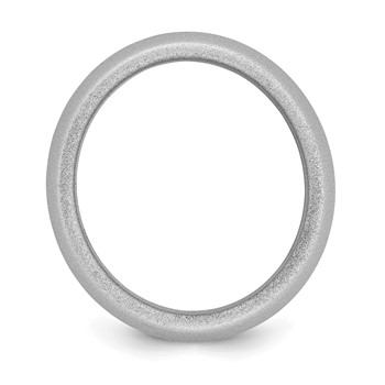 Silicone Silver Metallic 8.7mm Domed Band Size 7 — alternate view