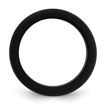 Silicone Black with Grey Line Center 7.5mm Flat Band Size 13 — alternate view