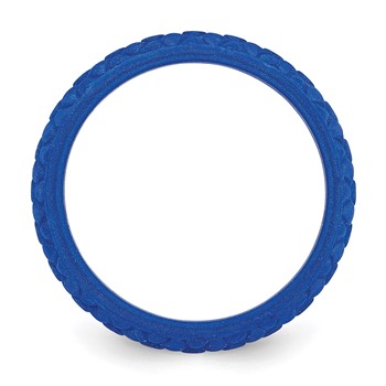 Silicone Blue Mermaid Pattern 5.7mm Domed Band Size 5 — alternate view