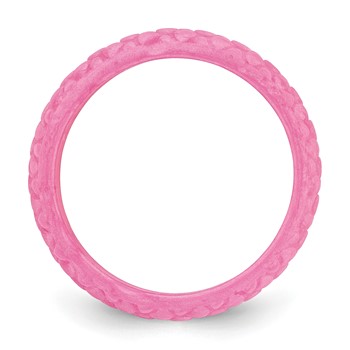 Silicone Pink Mermaid Pattern 5.7mm Domed Band Size 5 — alternate view