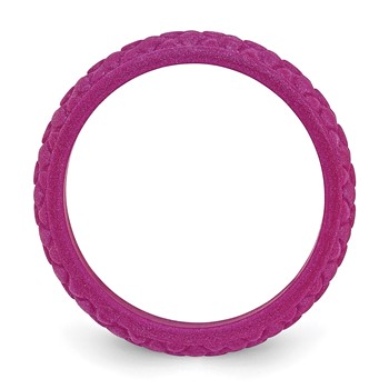 Silicone Purple Mermaid Pattern 5.7mm Domed Band Size 5 — alternate view