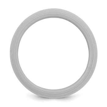 Silicone Silver Metallic 8mm Band — alternate view