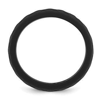 Silicone Black 8.70mm Fish Scale Pattern Band — alternate view