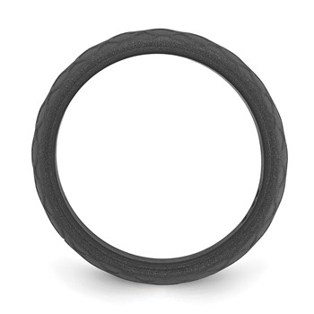 Silicone Dark Gray 8.70mm Fish Scale Pattern Band — alternate view