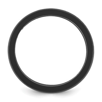 Silicone Black 8.70mm Flat Edge Band — alternate view
